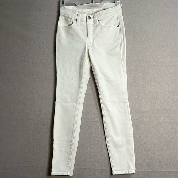 Madewell HIgh Rise Skinny Jeans‎ Womens Size 24S White - Picture 1 of 11